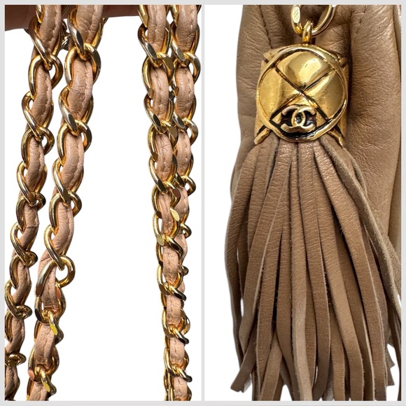 Chanel Vintage Diamond Quilted Lambskin Leather Shoulder Bag - Picture 6 of 16